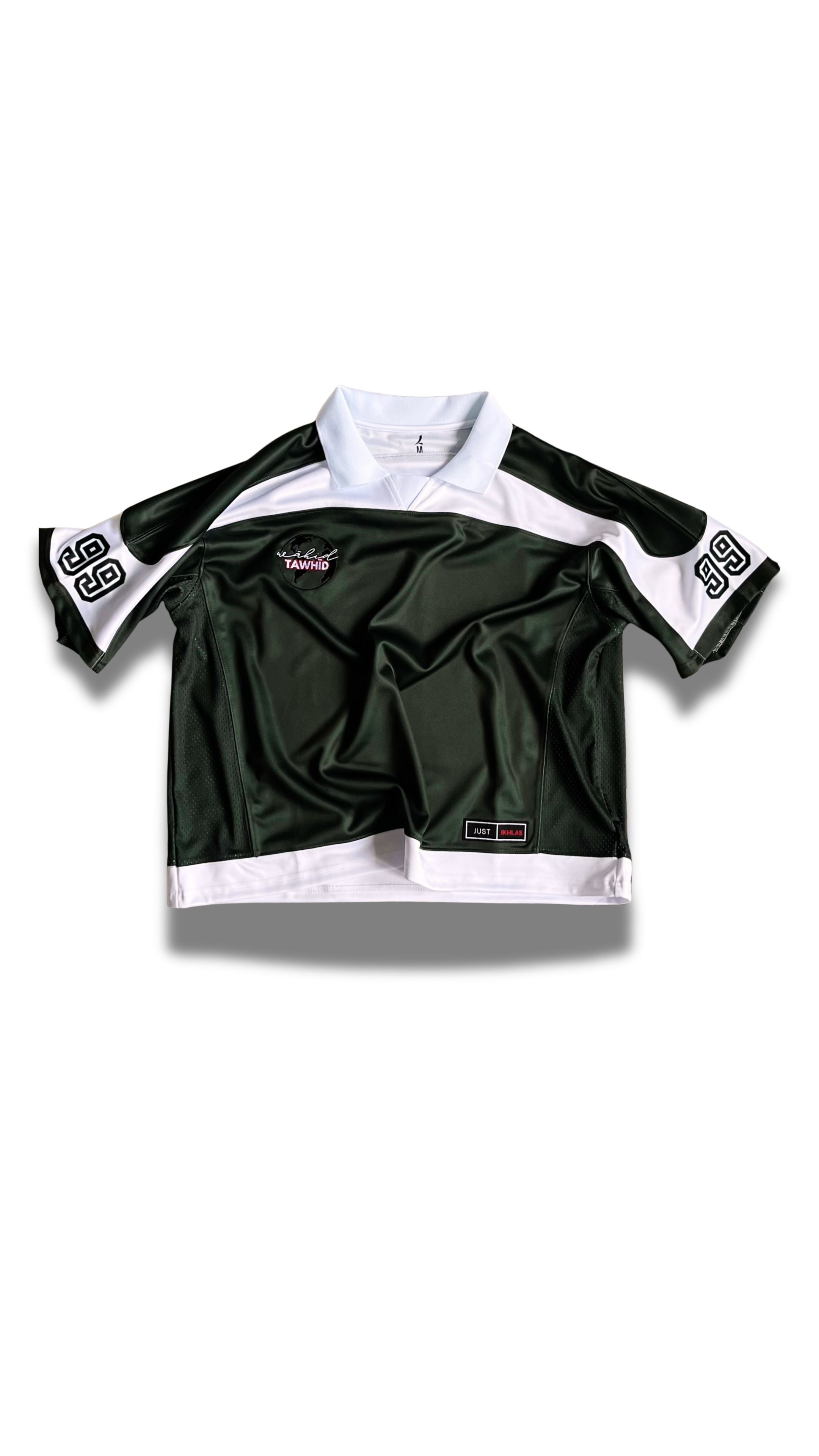 Jersey TAWHID Vert Forêt Blanc · 99