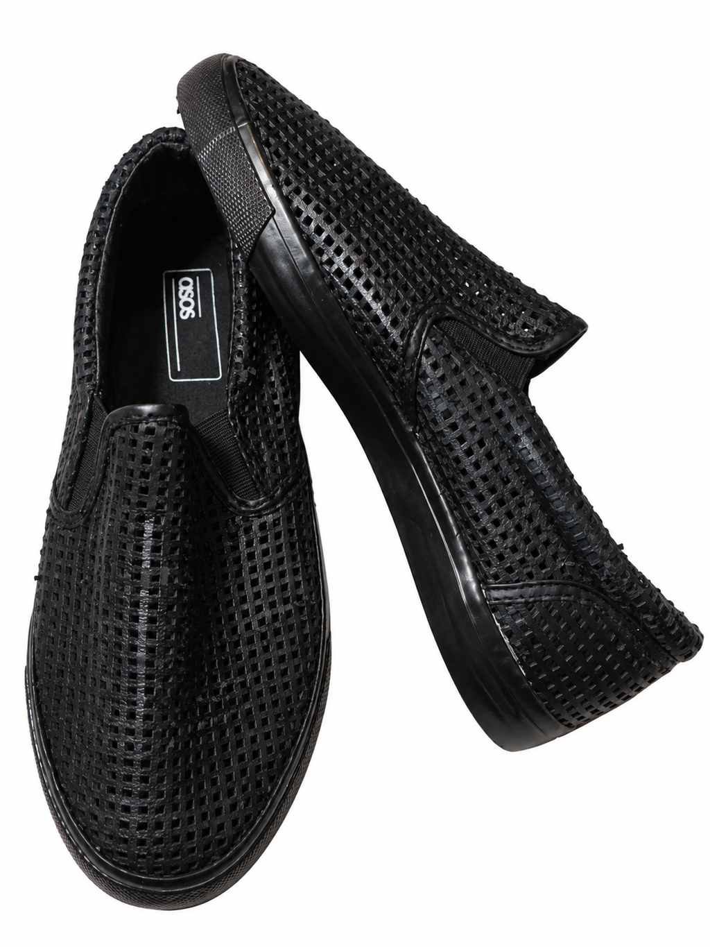 Asos – Mocassins noirs texturés/Homme