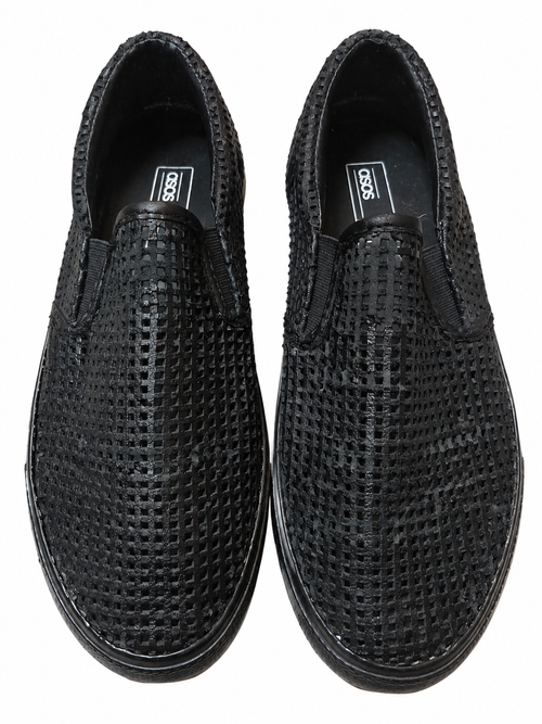 Asos – Mocassins noirs texturés/Homme